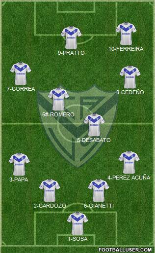 Vélez Sarsfield Formation 2014