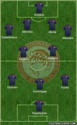 Olympiakos SF Piraeus Formation 2014