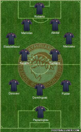 Olympiakos SF Piraeus Formation 2014