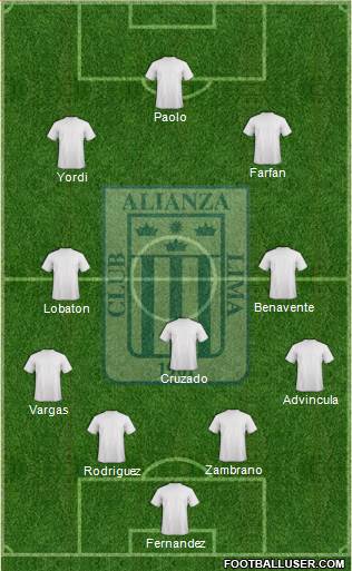 C Alianza Lima Formation 2014