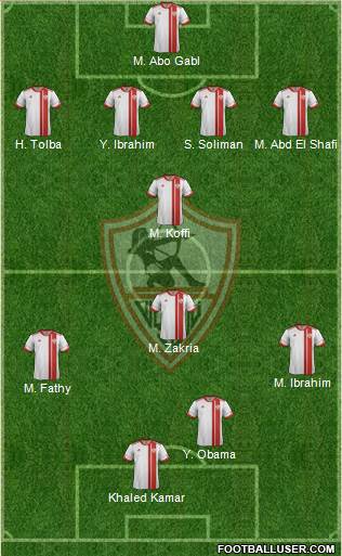 Zamalek Sporting Club Formation 2014