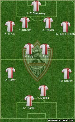 Zamalek Sporting Club Formation 2014