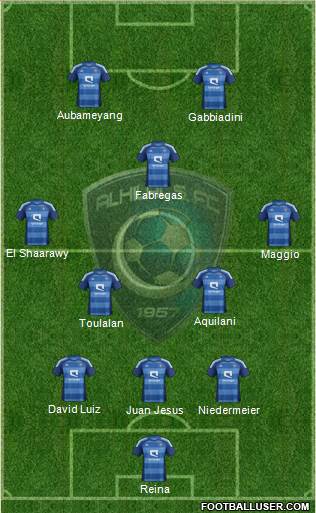 Al-Hilal (KSA) Formation 2014