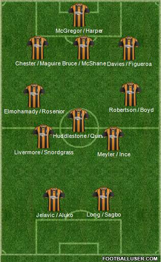 Hull City Formation 2014