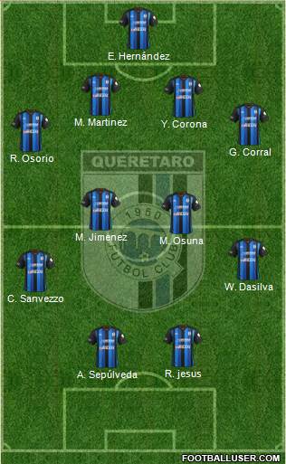 Club de Fútbol Gallos Blancos Formation 2014