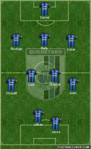 Club de Fútbol Gallos Blancos Formation 2014