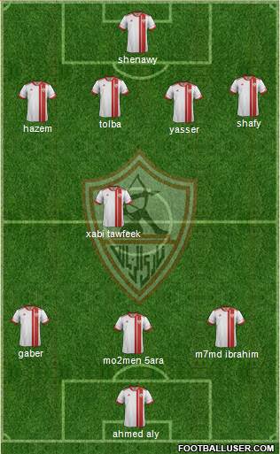 Zamalek Sporting Club Formation 2014