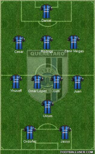 Club de Fútbol Gallos Blancos Formation 2014