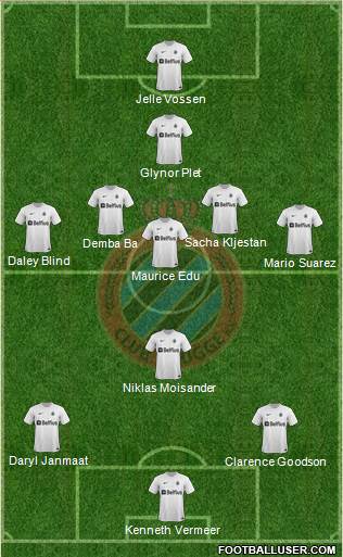 Club Brugge KV Formation 2014