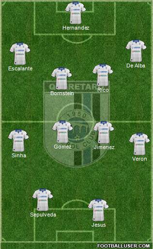 Club de Fútbol Gallos Blancos Formation 2014