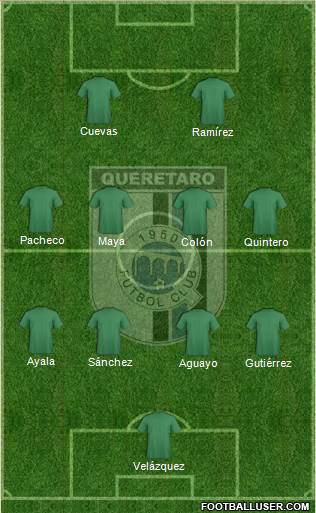 Club de Fútbol Gallos Blancos Formation 2014