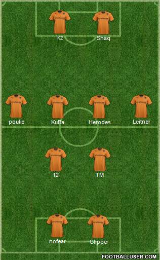 Wolverhampton Wanderers Formation 2014