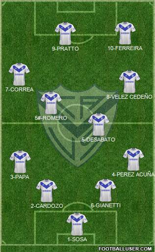 Vélez Sarsfield Formation 2014