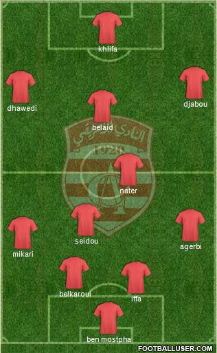 Club Africain Tunis Formation 2014