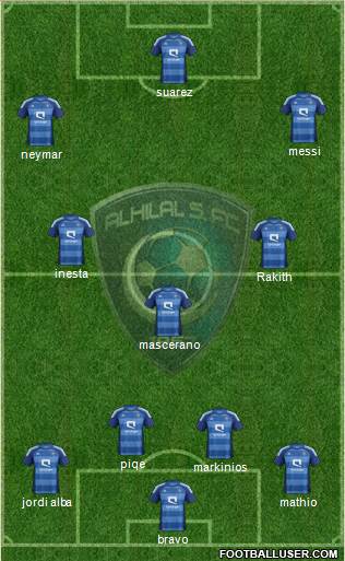 Al-Hilal (KSA) Formation 2014