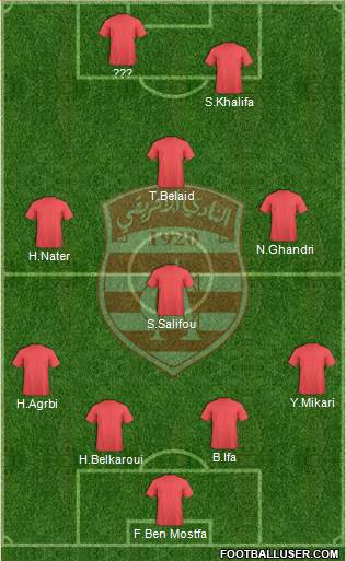 Club Africain Tunis Formation 2014