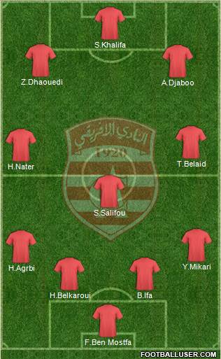 Club Africain Tunis Formation 2014