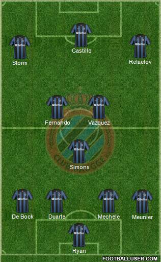 Club Brugge KV Formation 2014