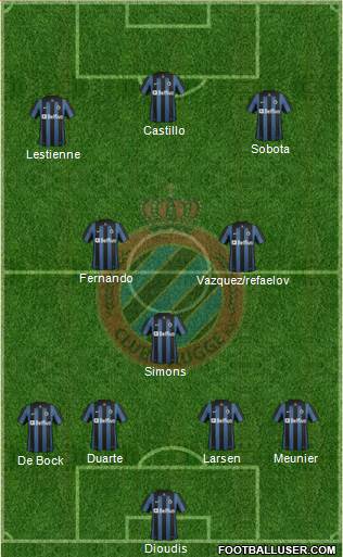 Club Brugge KV Formation 2014