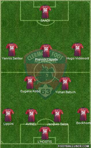 Clermont Foot Auvergne 63 Formation 2014