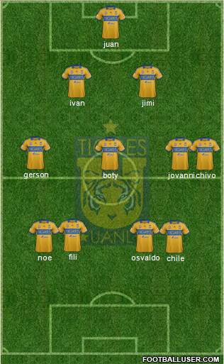 Club Universitario de Nuevo León Formation 2014