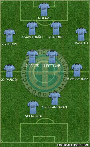 Belgrano de Córdoba Formation 2014