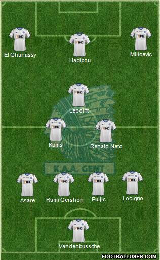 KAA Gent Formation 2014