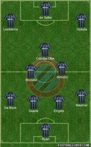 Club Brugge KV Formation 2014