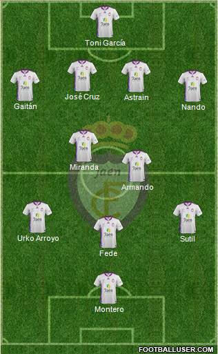 Real Jaén C.F. Formation 2014