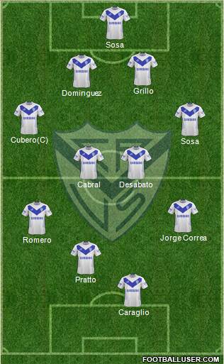 Vélez Sarsfield Formation 2014