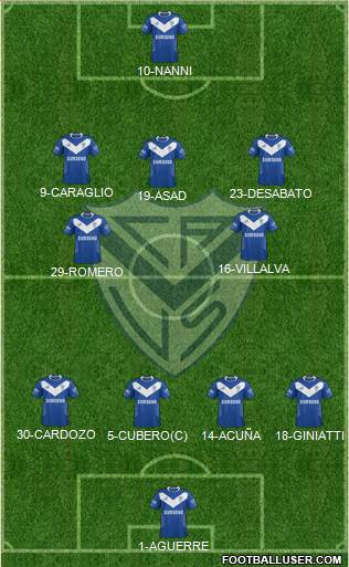 Vélez Sarsfield Formation 2014