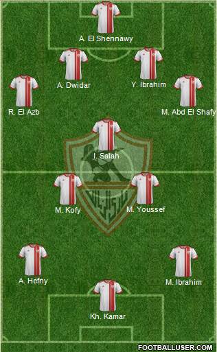 Zamalek Sporting Club Formation 2014