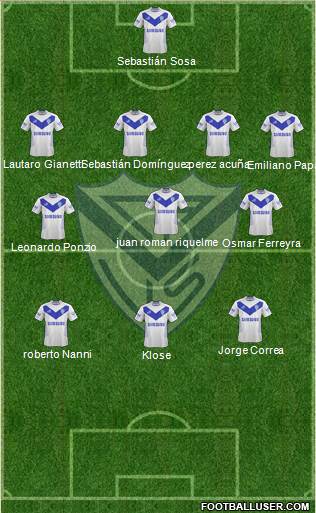 Vélez Sarsfield Formation 2014