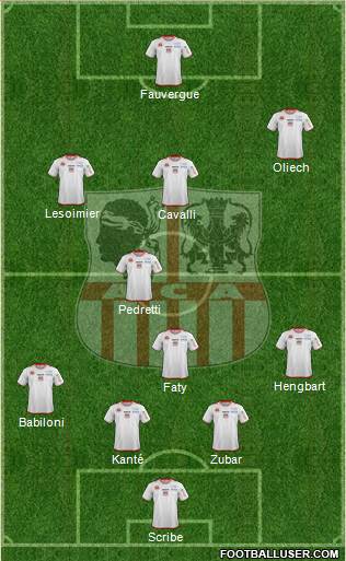 Athletic Club Ajaccien Football Formation 2014