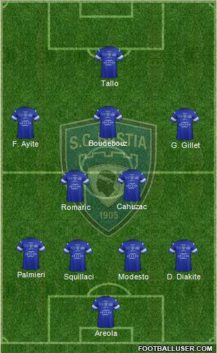 Sporting Club Bastia Formation 2014