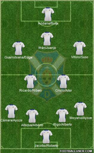 C.D. Tenerife S.A.D. Formation 2014