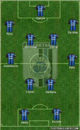 Club de Fútbol Gallos Blancos Formation 2014