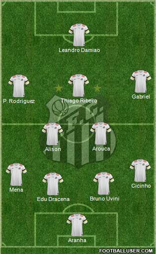 Santos FC Formation 2014