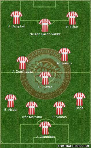 Olympiakos SF Piraeus Formation 2014