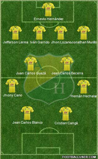 CD Atlético Huila Formation 2014