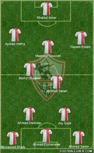 Zamalek Sporting Club Formation 2014