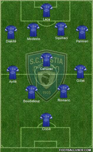 Sporting Club Bastia Formation 2014