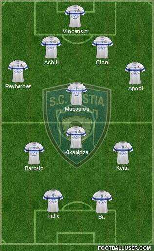 Sporting Club Bastia Formation 2014