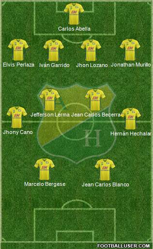 CD Atlético Huila Formation 2014