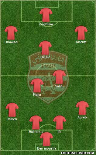 Club Africain Tunis Formation 2014