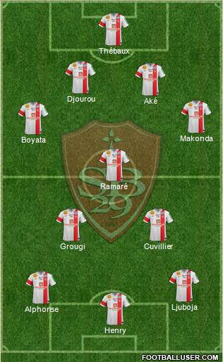 Stade Brestois 29 Formation 2014