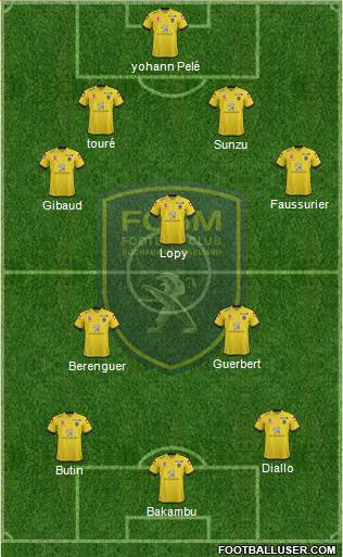 FC Sochaux-Montbéliard Formation 2014