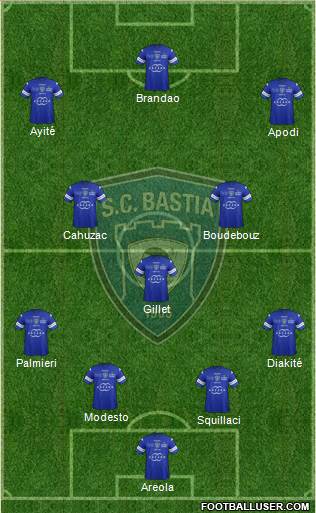 Sporting Club Bastia Formation 2014