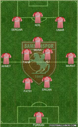 Samsunspor Formation 2014