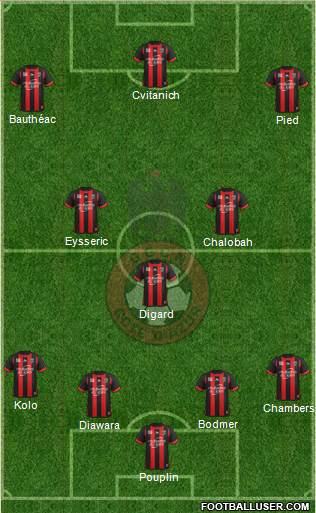 OGC Nice Côte d'Azur Formation 2014